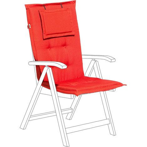 Gartenstuhlauflage TOSCANA 50 x 70 cm Rot