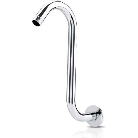 8 pouces Bras de douche 201 en acier inoxydable Rallonge de douche hauteur élevée courbe en S à col de cygne extension de la douche Robinets de baignoire Cuisine Robinetterie A (1/4)
