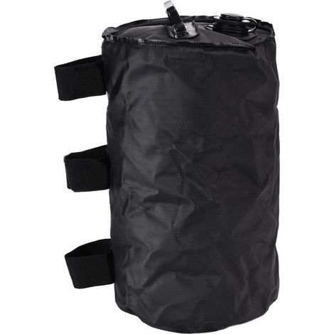 Sac de Poid pour Pieds de Tonnelle, 1 pièce Sac de Poids d'eau pour Tente Sac de Lestage pour Tente Chapiteau Auvent Parasol Poid pour Les Jambes Sac de Poid Pliable Noir (1/5)