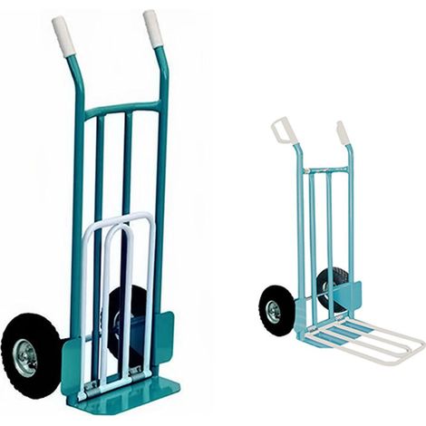Fort TK101 Carrello Portacasse e Sacchi Pala Ribaltabile Ruote Pneumatiche 260x85 mm Portata 250 Kg Acciaio Tubolare (1/2)