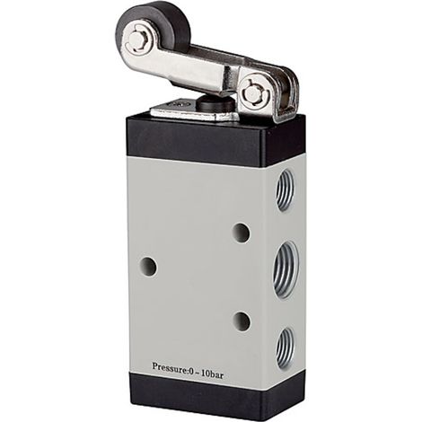 Riegler 5/2-Wegeventil, mechanisch betätigt, »M5«, Rollenhebel, G 1/8 (1/3)