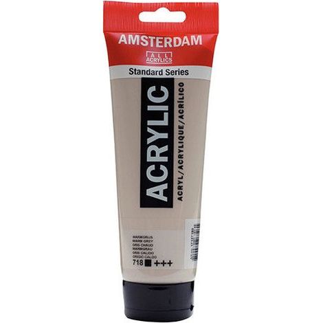 Peinture Acrylique en tube - Gris chaud - 718 - Amsterdam - 250ml