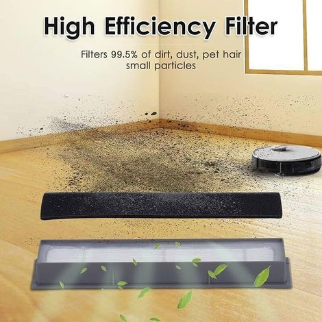 Filtre HEPA Compatible avec Robot Aspirateur Ecovacs DEEBOT Modèles N10, N10 Plus, 920, 950, T8, T9, T5, N5, N7, N8+, N8 Pro Plus – Lot de 12 (1/3)