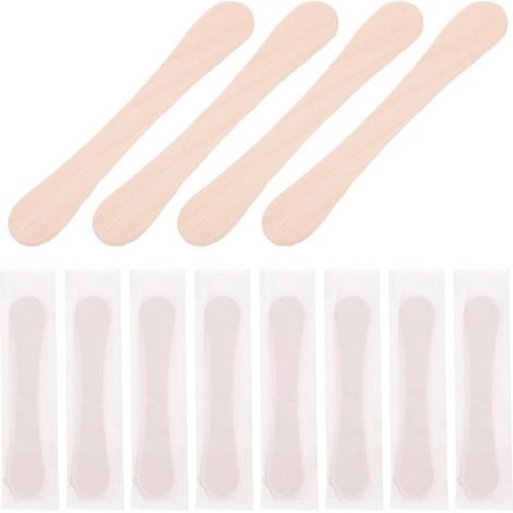 SHINEOFI 120 Pièces Petites Cuillères à Dessert en Bois Biodégradables (1/5)