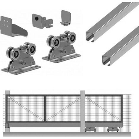 Kit Cantilever Autoportante Per Cancelli Kd1000.090 + N 3 Vd1403.053 9 Mt