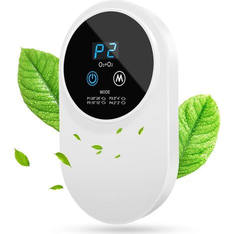 Purificador de aire portátil, purificador de aire para coche con un 99 % de eficacia antibacteriana, ionizador de aire silencioso con pantalla LED de bajo consumo, purificador de aire de aniones para  (1/5)