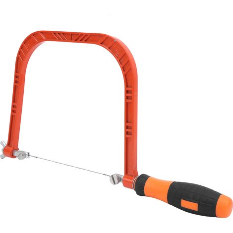 Scie à métaux junior réglable en alliage d'aluminium en forme de U, accessoire pour outil de travail du bois (1/5)