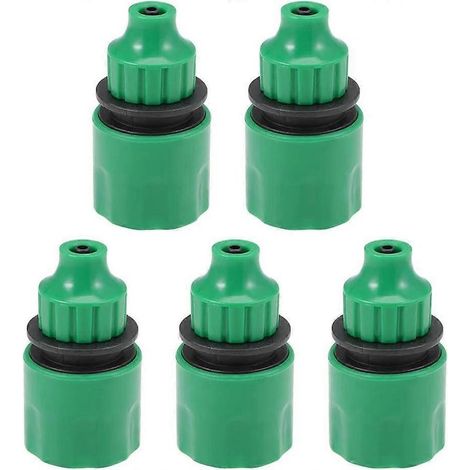 Raccord rapide pour tuyau d'arrosage, diamètre intérieur 4 mm, lot de 5, pour système d'irrigation de jardin. (1/5)