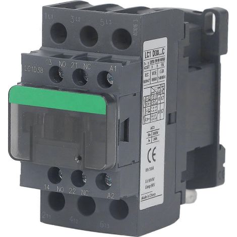 Wechselstrom-Schütz 38A 1NO 1NC Hohe Empfindlichkeit Hohe Belastbarkeit Niederspannung Industrieller elektrischer Kontakt