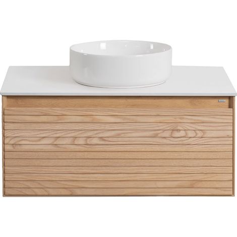Conjunto de mueble de baño en madera de fresno Tedrik SKLUM             