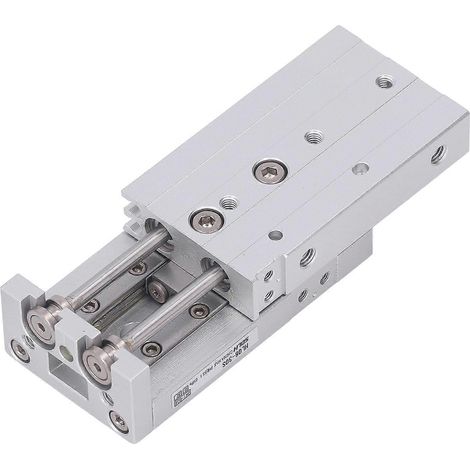 Pneumatikzylinder Doppelkolbenstange Doppelwirkung Aluminiumlegierung Edelstahl M5x0,8 Pneumatik-Luftzylinder