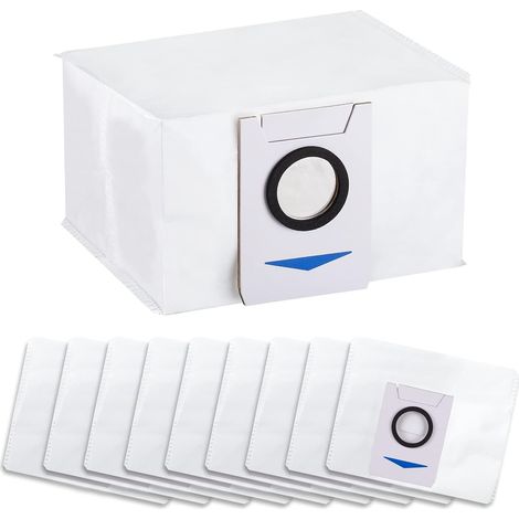 10 Stück Staubbeutel für Ecovacs Deebot X1 / X1 e /T20 Omni Kompatibel mit X1 Omni, X1 e Omni, T20 Omni Absaugstation, 3L Große Kapazität Ersatzbeutel, Staubsaugerbeutel Zubehör (1/5)
