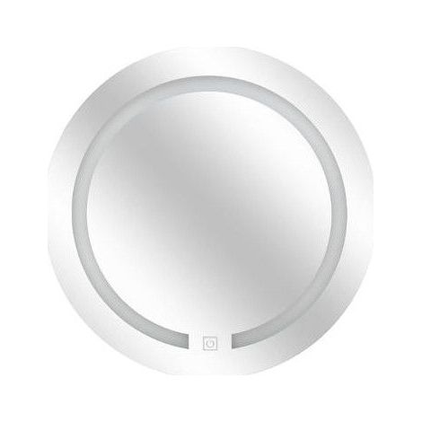 5Five Simply Smart – Miroir lumineux rond à LED 45cm – Éclairage tactile – Finition verre et bois MDF – Installation facile au mur (1/5)