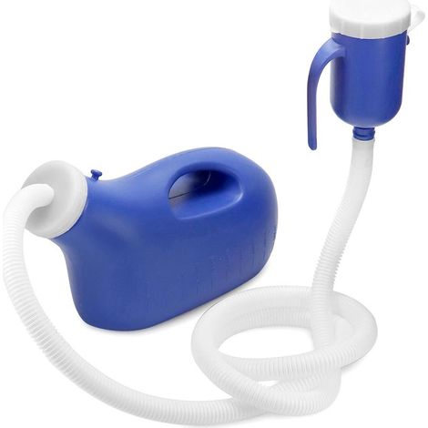Bouteilles d'urinoir pour hommes, urinoir homme portables, avec tube, 2000 ml, pour voyage, hôpital (1/5)
