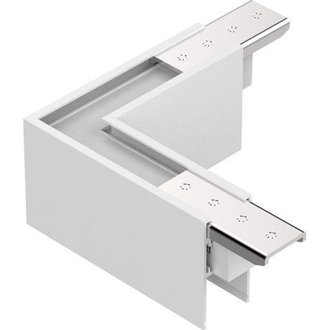 Kit Alto Per Superficie Binario Orizzontale On-Off Ego Alluminio Bianco (1/2)