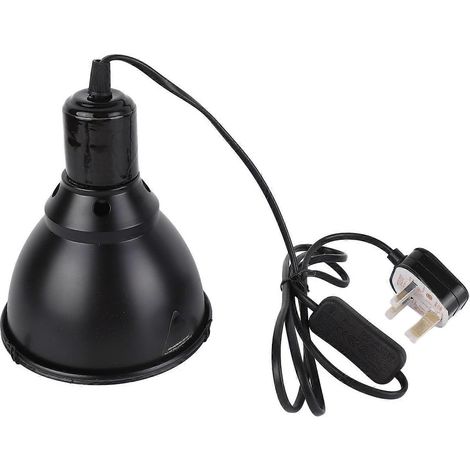 Lampe pour reptiles de 14 cm (5,5 po) à chauffage uniforme, dôme peu profond professionnel pour amphibiens, 220-250 °C (1/3)