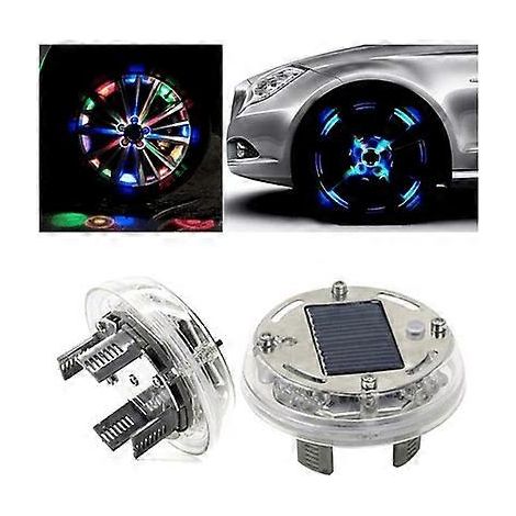 4 lampes solaires LED pour roues de voiture ( ) (1/5)