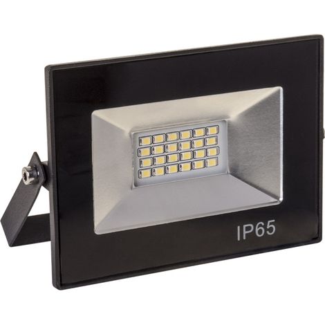 Venta online de Proyector led 20w 4000k Negro Tobol 1000lm Ip65 11,5x8,5x2,5