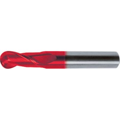 Fresa de radio, larga, tipo N, mango DIN 6353-HA, UF, superficie de revestimiento Fire, Ø d1 - h10 : 5,0 mm, Largo total I1 57 mm