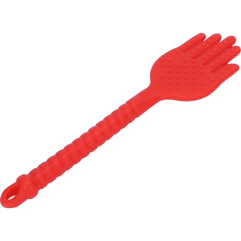 Bâton de Massage en Silicone pour Points d'Acupression et Méridiens - Rouge (1/5)