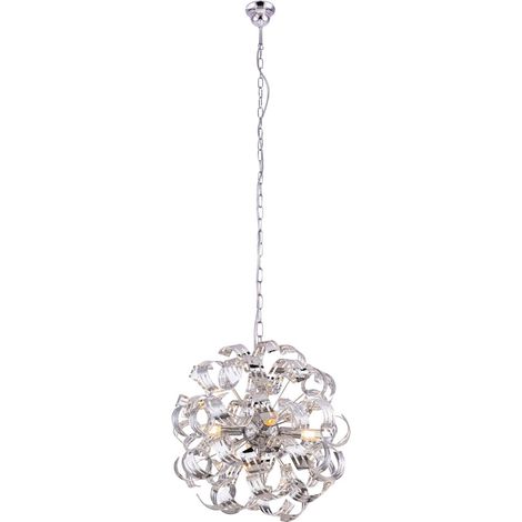 Globo - lámpara colgante - Falla - cromo - metal - Ø 50cm - E14 - (1/5)