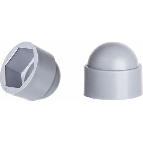（Gris）Cache-écrous M10 pour clé de 17， 100 pcs. (1/3)