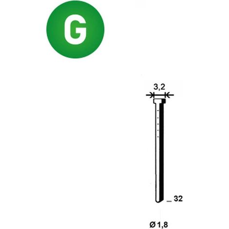 3 655 Finettes Brads Galvanisées en Bande 26° - 1.8/3.2x32 mm - D-Work (1/4)