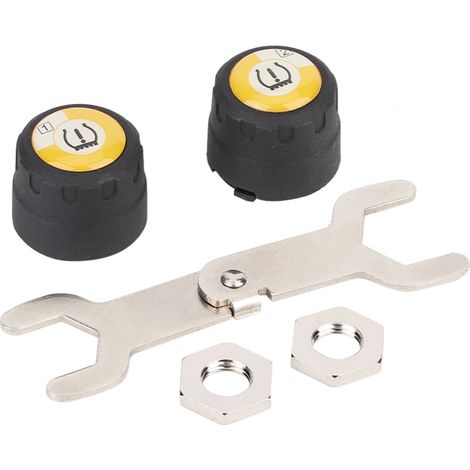 GARRYFIZH Système de surveillance de la pression et de la température des pneus TPMS Bluetooth pour motos, compatible iOS/Android, avec capteur.
