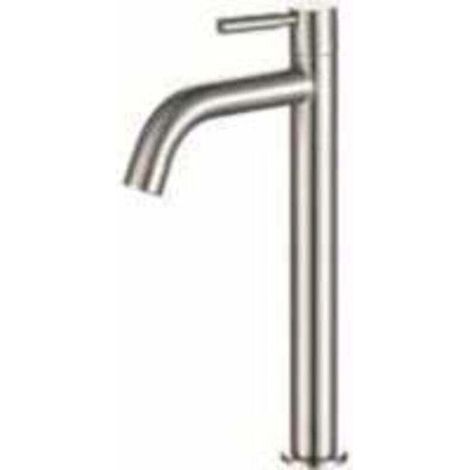 Rubinetto per lavabo in acciaio inox, leva singola, acqua fredda - Rubinetto per lavabo da bagno leva singola in acciaio inox, FOREHILL (1/5)