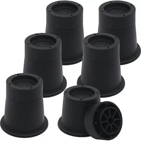 Lève-meubles robuste, lève-canapé rond en caoutchouc, compatible avec le levage par le bas des canapés, tables, lits et chaises. (1/5)