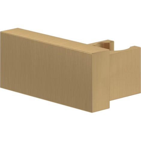 Soporte fijo de pared para VILLEROY ET BOCH Universal Showers ducha de mano rectangular Oro Cepillado