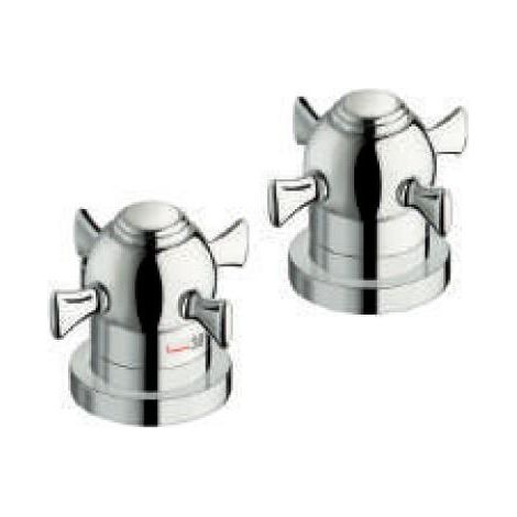 BAIN DOUCHE SUR GORGE THERMOSTATIQUE 2 SORTIES CHAMBORD - CRISTINA ONDYNA XC14251 (1/2)
