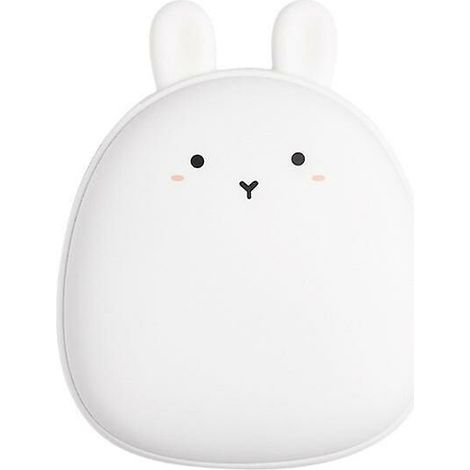 Chauffage portatif multifonctionnel de 4000 Mah avec alimentation USB, chauffage hivernal, rechargeable blanc