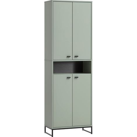Meuble à Chaussures, 4 Portes, Pistache (1/3)