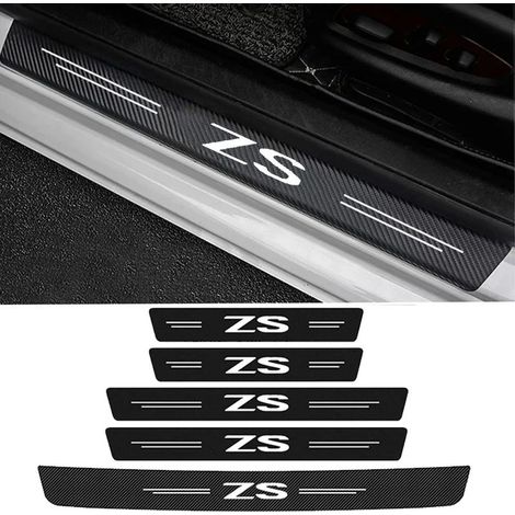(5 pièces) pour Morris Garages MG ZS HS Logo Seuil de porte Protection anti-rayures Bandes de protection de seuil de coffre arrière Autocollant de seuil de porte (1/3)