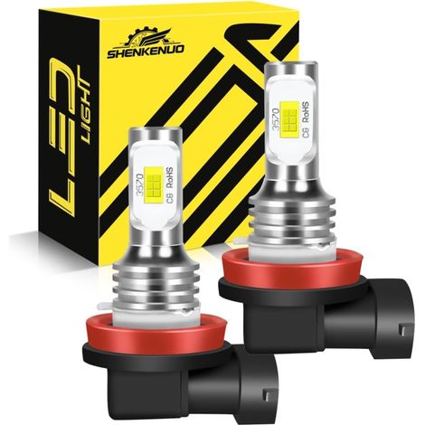 SHENKENUO Ampoule H11 LED, 6000K Blanc, Plug and Play, 2PC (1/5)