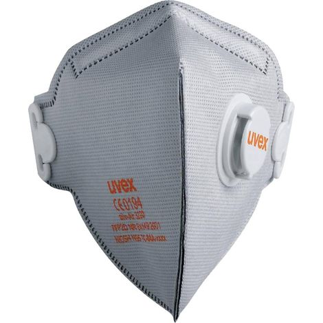 uvex silv-Air classic 3220 8763220 Mascherina antipolvere con valvola FFP2 15 pz. EN 149:2001 DIN 149:2001