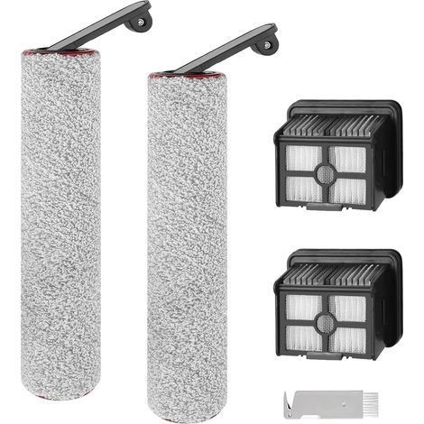 Accessoires pour Dreame H12 Pro/ H12 Dual Aspirateur, Pièces de Rechange 2 Brosse à Rouleau, 2 Filtres HEPA, 1 Brosse de Nettoyage
