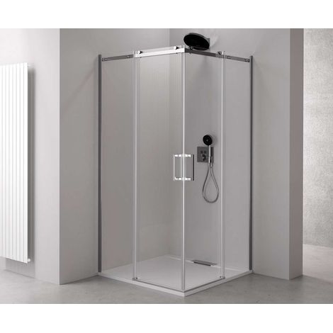 Polysan Thron - Box doccia Round 110x100 cm, Antidrop, vetro trasparente/cromo TL2110-5005 (1/5)