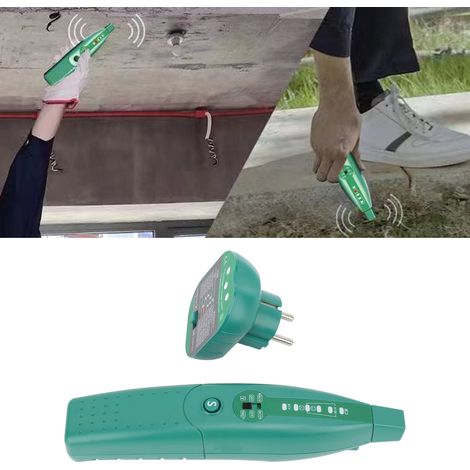 Probador de disyuntores MS5902R, detector de fusibles y cables para montaje en pared con análisis de enchufes, ABS multifuncional (1/5)