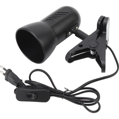 Lampe de travail LED à pince, tête orientable 360°, support E27 pour lampe de table, liseuse à clip, prise EU 85‑265V (1/5)