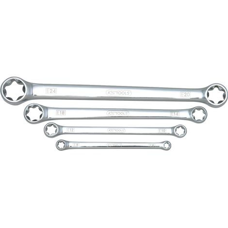 Jeu de clés polygonales Torx E CHROMEplus, 4 pcs