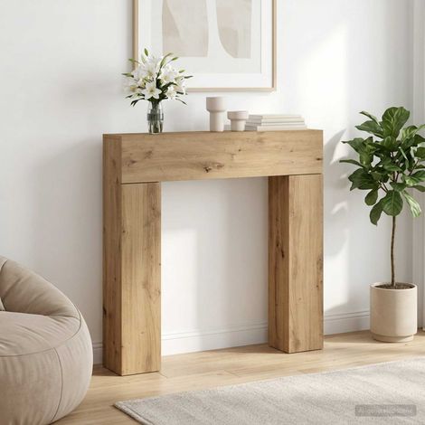 Teenpull – Kaminumrandung Artisan-Eiche 102 x 18 x 100,5 cm Holzwerkstoff