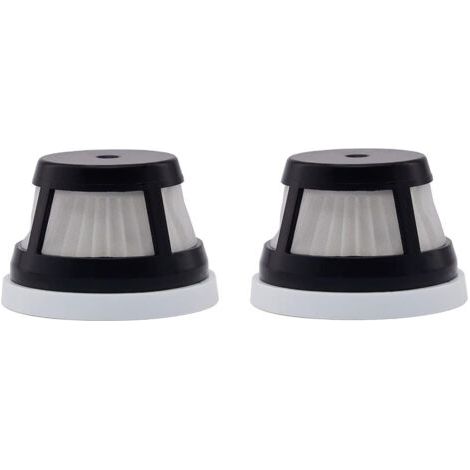 Basics replacement filter for handheld vacuum cleaners, compatible with AeroSlim filter element 29869, black, 2-pack (1/4)