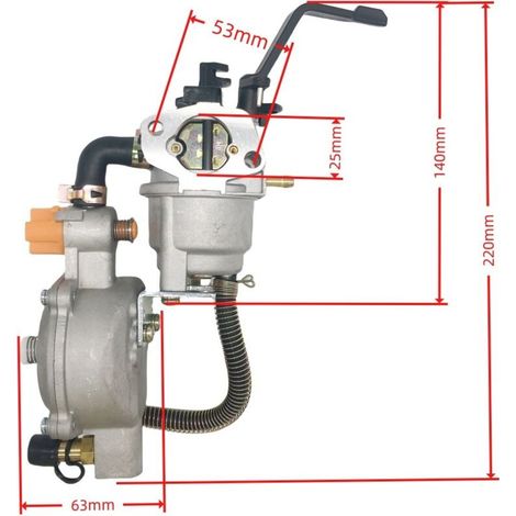 Moteur OHV à carburateur (5,5-6,5 CV) GX140 GX160 GX200 168F 505-036 Modèle général à haute efficacité d'atomisation