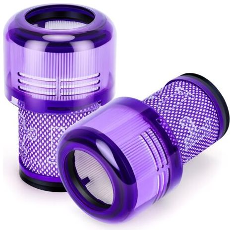 Lot de 2 filtres Hepa pour aspirateur sans fil Dyson v12 Detect Slim Absolute Extra Fluffy Total Clean Motorhead Complete (1/5)