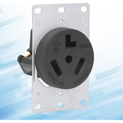 NEMA 10-30R 3-polige amerikanische Industriesteckdose, 30 A, 125 V/250 V (1/5)
