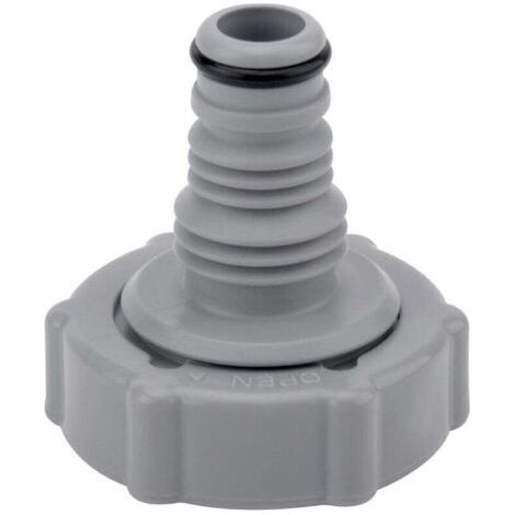 P6H1419 Vanne de Vidange,Adaptateur de Drainage pour Tuyau de Piscine, Adaptateur de Tuyau de Vidange, Connecteur de Valve de Vidange (gris Ø 32 mm) (1/4)