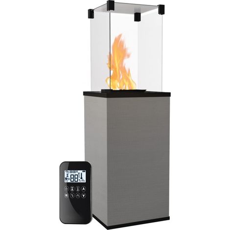 KRATKI Gaskamin PATIO Quarzstein Filo Argento Gasheizgerät 4-8,2 kW (1/5)