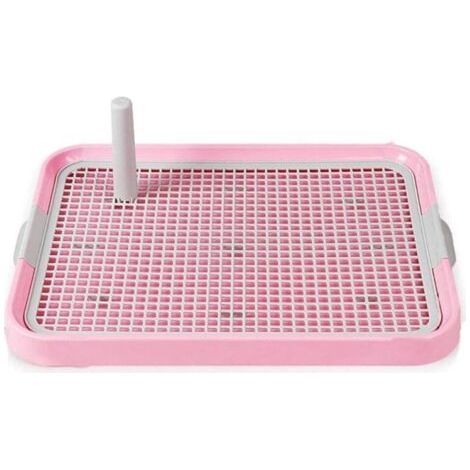 Treillis Chien Toilette Pot Toilette pour Animaux De Compagnie pour Chiens Chat Chiot Litière Bac Formation Toilette Facile À Nettoyer Produit pour Animaux De Compagnie Rose (1/5)